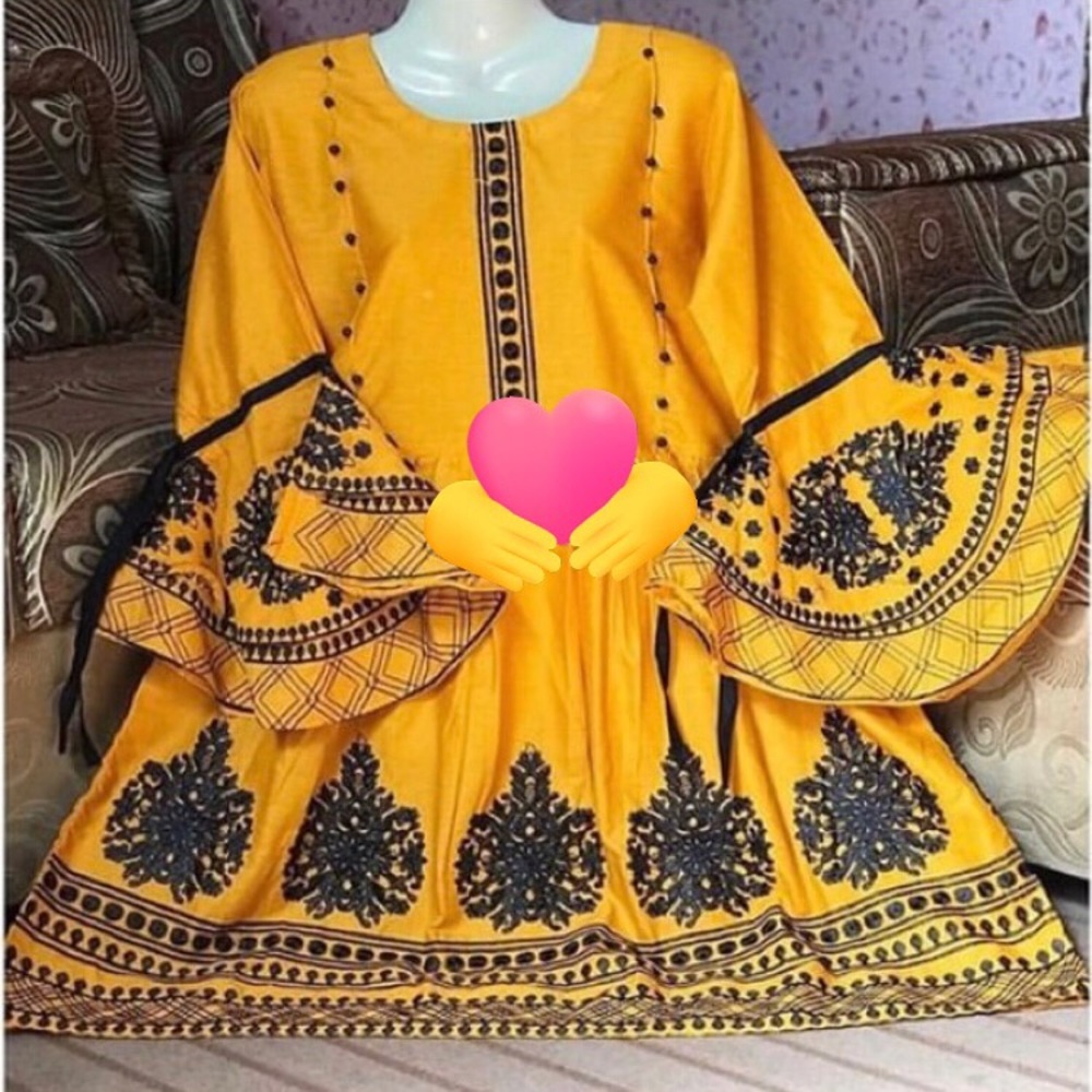 Embroidered lawn cotton shirt large size for sale